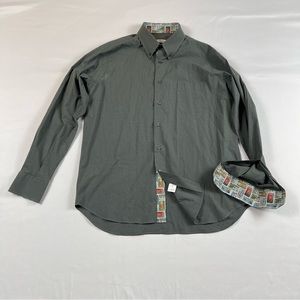 Ingram Mens Dress Shirt   Pocket Made in  Italy RARE Size: 17  1/2  (44)